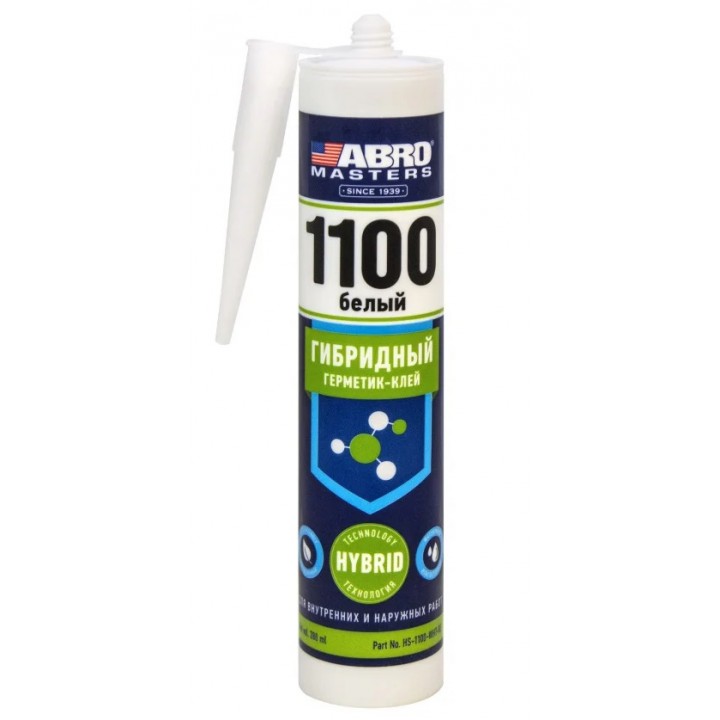 ABRO HS-1100-WHT-RE Герметик-клей гибридный (белый) 280 мл
