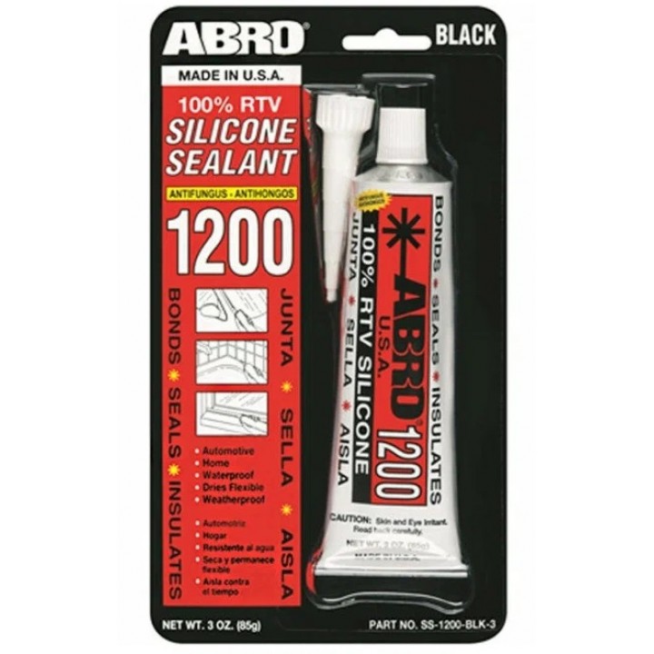 ABRO SS-1200-3-BLK Герметик силиконовый (чёрный) 85 г
