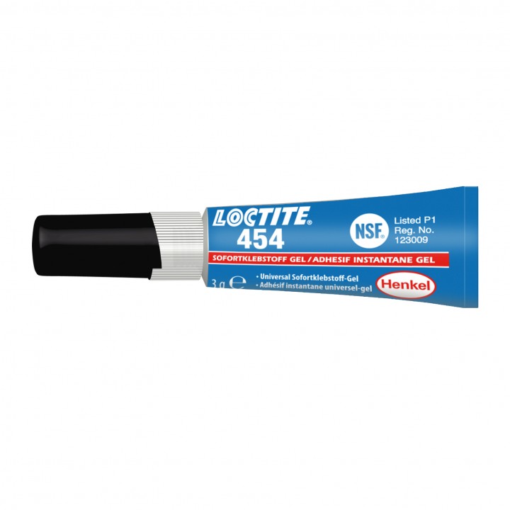 Loctite 454  3 г - клей общего назначения, для пористых материалов, для больших зазоров, гель