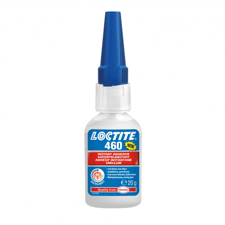 Loctite 460  20 г - клей для металлов, резины и пластмасс, без блюм эффекта, нет запаха