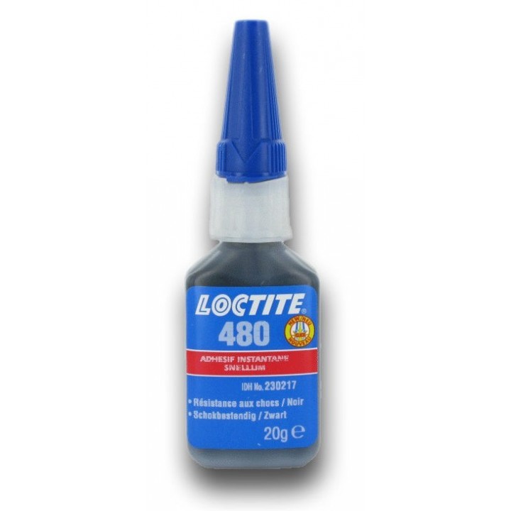 Loctite 480  20 г - клей для металлов, резины и пластмасс, повышенной прочности, медленное отверждение
