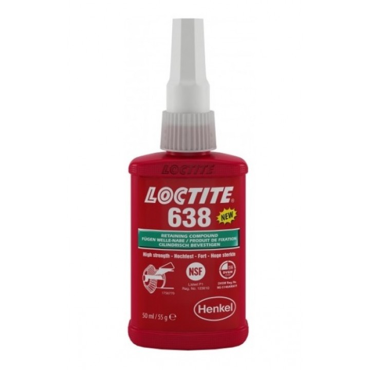 Loctite 638 вал-втулочный фиксатор высокой прочности (быстроотверждаемый)