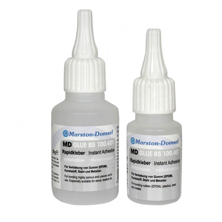 Цианоакрилатный клей для резины, пластмассы и металлов MD-GLUE BS100.401 Бутылка 50 г