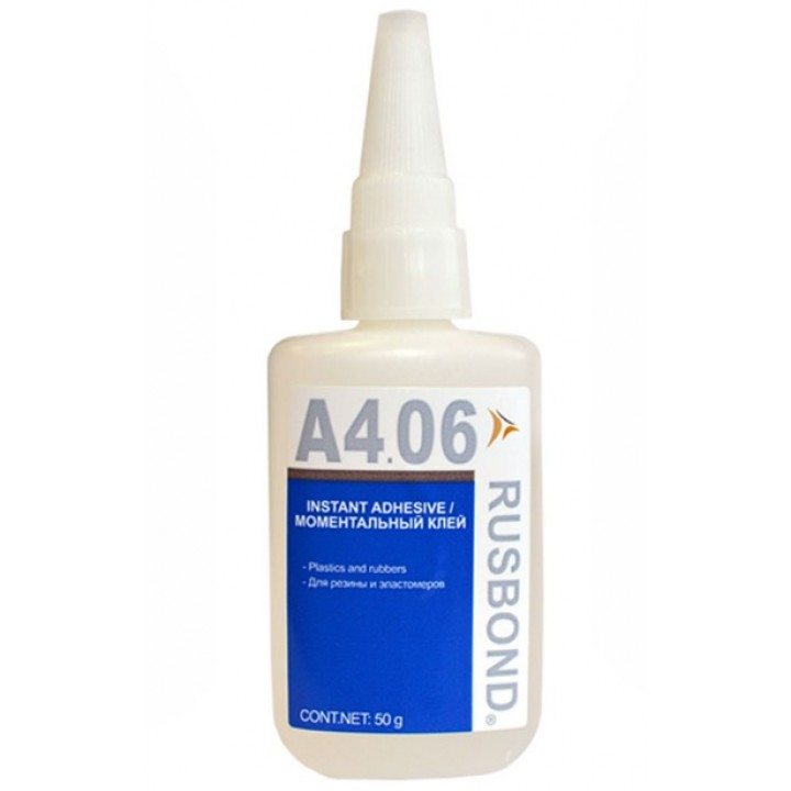 RusBond А4.06 50 г Моментальный клей для эластомеров и резины